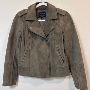Lucky Brand Women's Olive Suede Jacket